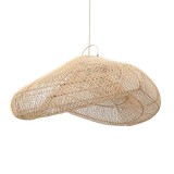 RATTAN LAMP OVAL WAVE NATURAL 80